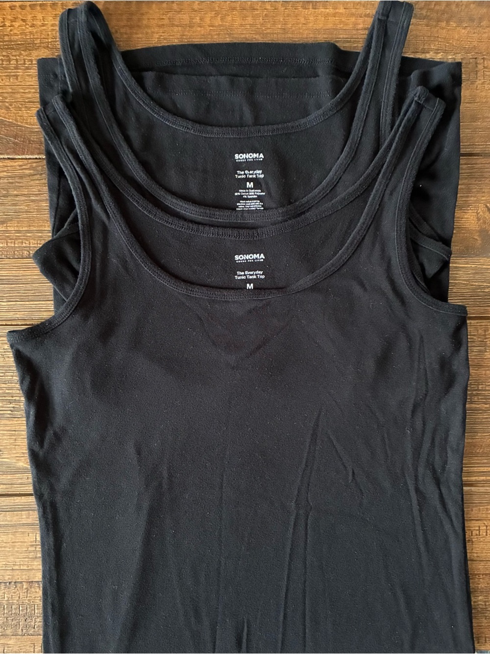 SONOMA Everyday Tunic Tank Top - 2 pack - Medium